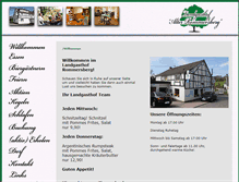 Tablet Screenshot of landgasthof-rommersberg.de